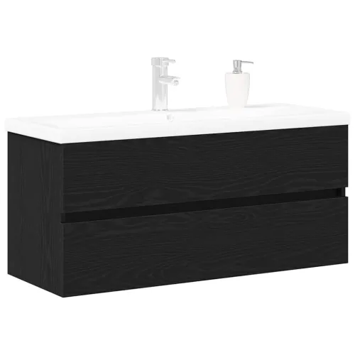 Kupaonski ormarić za sudoper Crni hrast 100 x 39 x 62 cm - Crni hrast 100 x 38,5 x 45 cm s slavinom i odvodom Cijena