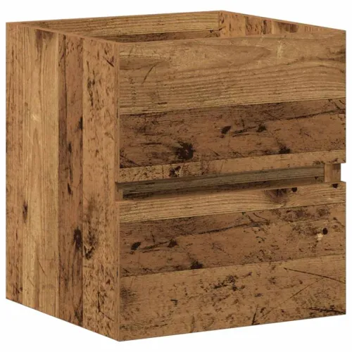 Kupaonski ormarić za sudoper Crni hrast 80 x 39 x 62 cm - Staro drvo 41 x 38,5 x 45 cm bez slavine Cijena