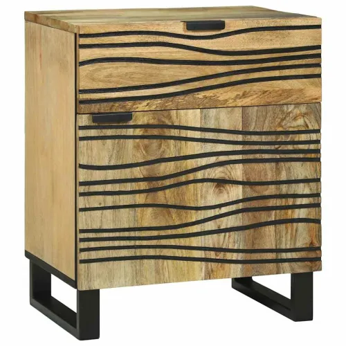Noćni ormar Prirodna 50 x 33 x 60 cm Konstruirano drvo - Prirodna Cijena