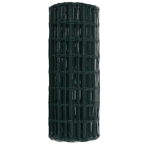 Euro ograda 0,6 x 50 m Željezo prekriveno PVC-om Zelena - Zelena 50 x 0,6 m 77 x 64 mm Cijena