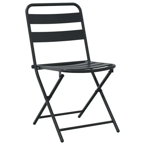 Bistro set za vrt 3 kom. Antracit Čelik - Antracit 2x stolica +kvadratni stol Cijena