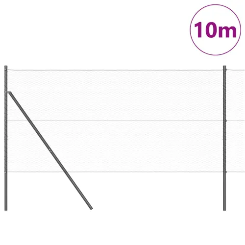 Sukladni osnovni dodatak za hexagonalnu ogradu 10 x 1,4 m Siva - 10 x 1,4 m (mreža od 25 mm) Siva Cijena