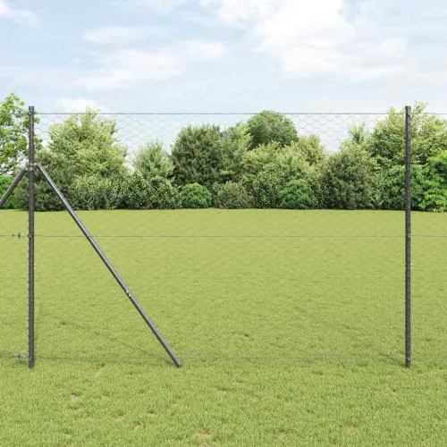 Sukladni osnovni dodatak za hexagonalnu ogradu 25 x 1,6 m Siva - 25 x 1,6 m (mreža 50 mm) Siva Cijena