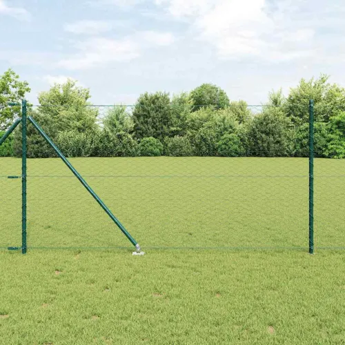 Heksagonalna ograda s stubom 10 x 1 m Čelik premazan PVC-om - 10 x 1 m (36 mm mreža) Zelena Cijena
