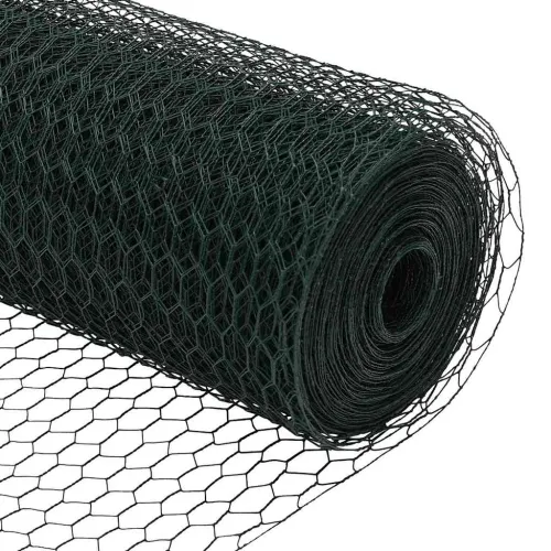 Heksagonalna ograda s stubom 10 x 1,6 m Čelik premazan PVC-om - 10 x 1,6 m (mreza 13 mm) Zelena Cijena