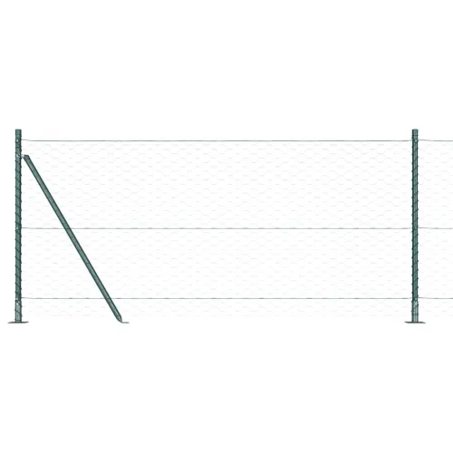 Heksagonalna ograda s betonskom osnovom 25 x 0,8 m Zelena Mreža - 25 x 0,8 m (mreža od 50 mm) Zelena Cijena