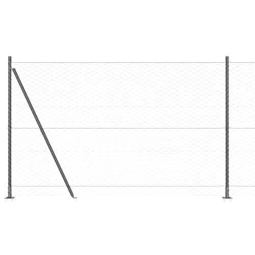 Heksagonalna ograda s betonskom osnovom 10 x 1,4 m Siva Mreža - 10 x 1,4 m (mreža 50 mm) Siva Cijena