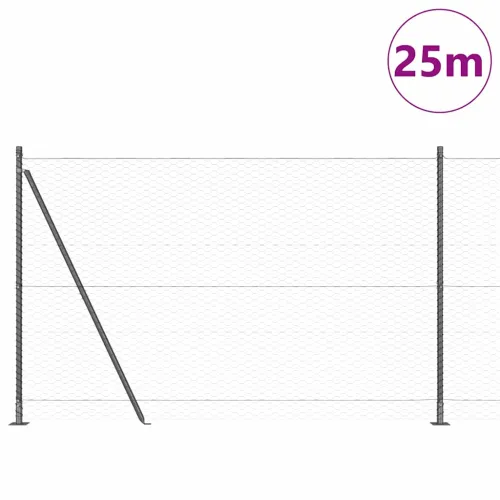 Heksagonalna ograda s betonskom osnovom 25 x 1,4 m Siva Mreža - 25 x 1,4 m (mrežica 36 mm) Siva Cijena