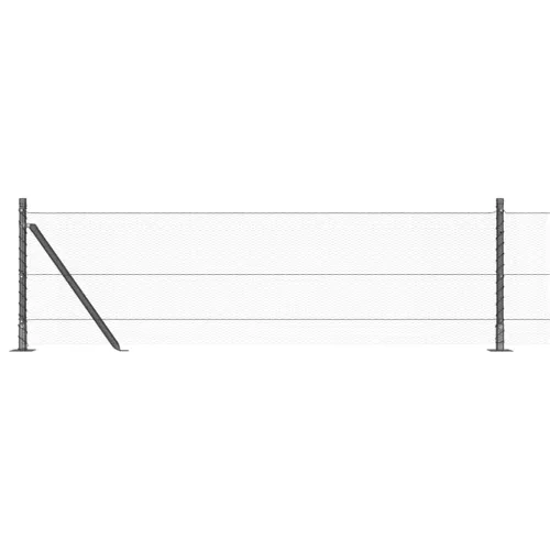 Heksagonalna ograda s betonskom osnovom 100 x 0,6 m Siva Mreža - 100 x 0,6 m (mreža 13 mm) Siva Cijena