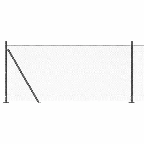 Heksagonalna ograda s betonskom osnovom 100 x 0,8 m Siva Mreža - 100 x 0,8 m (mreža 13 mm) Siva Cijena