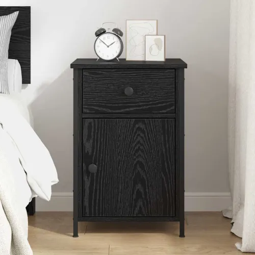 Noćni ormar Crni hrast 40 x 42 x 60 cm Konstruirano drvo - Crni hrast 1 Cijena