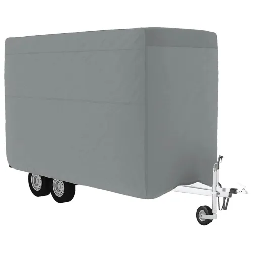Navlaka za prikolicu za konje siva 376x168x240 cm - 376 x 168 x 240 cm Cijena