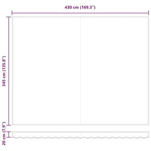 Povlačivi tende Bež 450 x 350 x 165 cm Poliester i aluminij - Bež 450 × 350 cm s bijelim okvirom Cijena