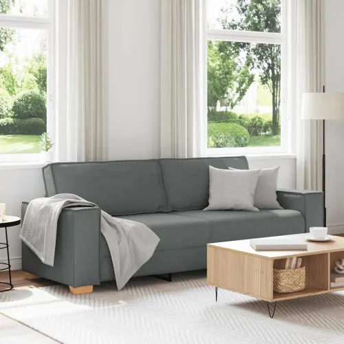 Trosjed, tamno siva, 220x78x84 cm, tkanina - Tamno siva 1 220 cm Tamno siva Cijena