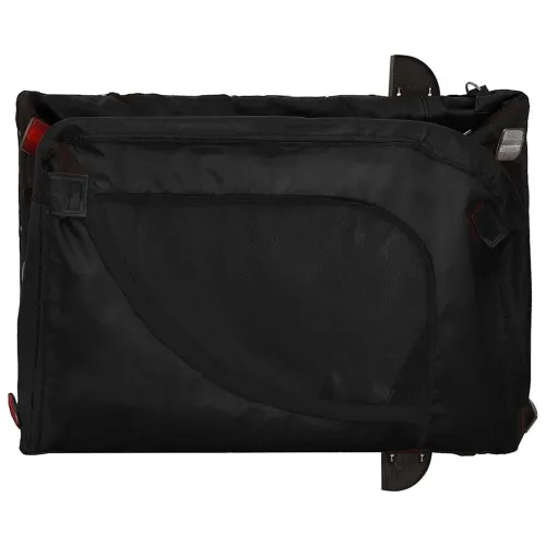 Prikolica za bicikl za ljubimce crna od tkanine i željeza - Crna 124 x 53 x 53 cm Cijena