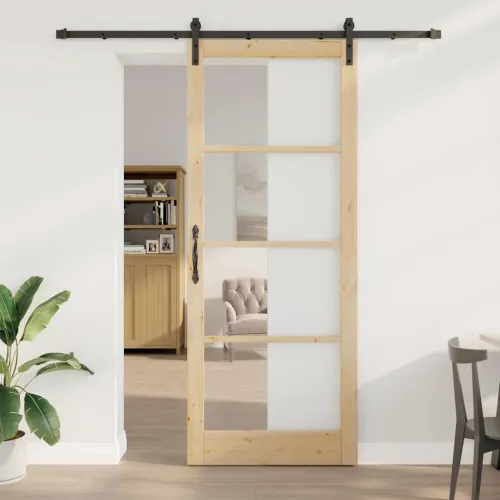 Klizna vrata Ostalo ORKDAL Smeđa 93 x 232 cm - Prirodna i crno 93 x 232 cm 213,5 cm Cijena