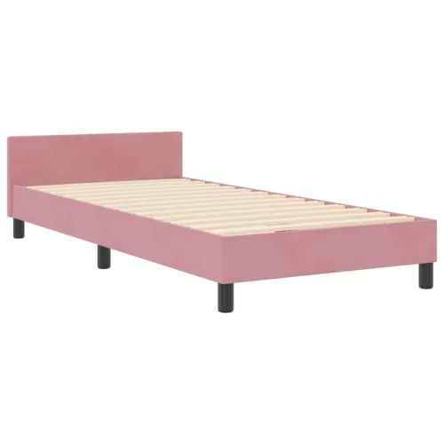 Box spring krevet Ružičasta 90 x 200 cm Baršun - Ružičasta 90 x 200 cm Kristal s dugmadima Cijena