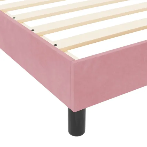 Box spring krevet Ružičasta 90 x 190 cm Baršun - Ružičasta 90 x 190 cm Kristal s dugmadima Cijena