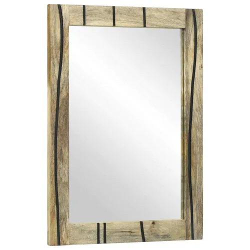Zrcalo za kupaonicu Prirodna 50 x 2,5 x 70 cm Pravokutni - Prirodna Cijena