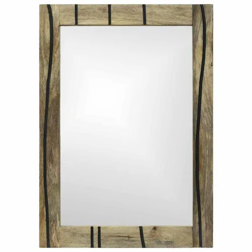 Zrcalo za kupaonicu Prirodna 50 x 2,5 x 70 cm Pravokutni - Prirodna Cijena