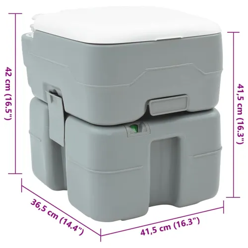 Kamperski WC Siva 41,5 x 36,5 x 42 cm Polietilen Visoke Gustoće Cijena