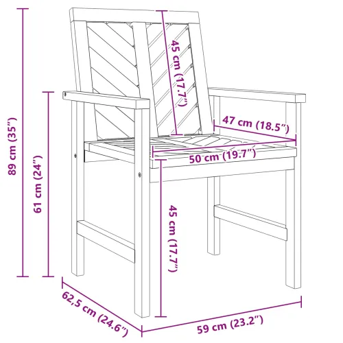 Vrtni set za objed 5 kom. Smeđa Čvrsto drvo akacije - 150 cm 2x klupa (180 cm) + 2x stolica + stol Cijena