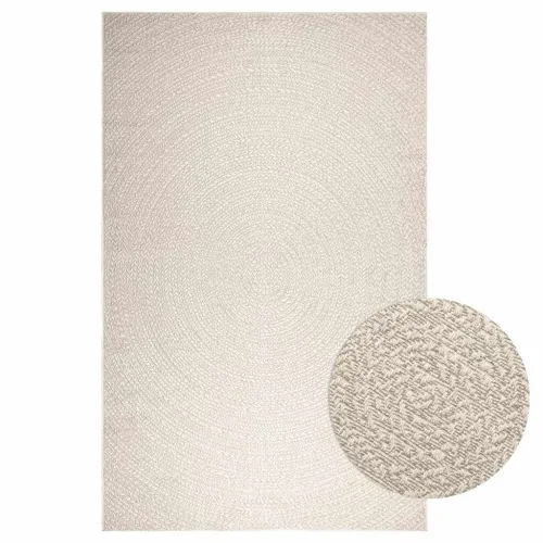 Tepih ZIZUR 200 x 290 cm s izgledom jute unutarnji i vanjski - Krema 200 x 290 cm Okruglo Cijena