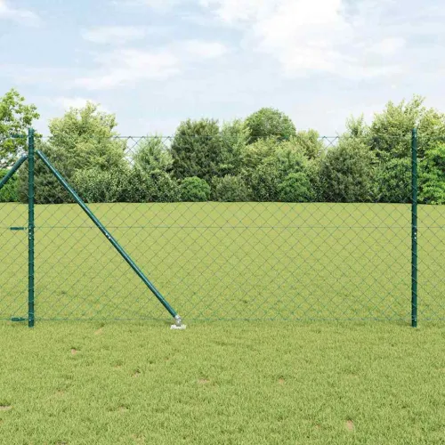 Ograda od lančane veze s šiljcima 10 x 1,4 m Zelena Mreža - 10 x 1,4 m (40 x 40 mm mreža) Zelena Vijak sidro fiksacija Cijena