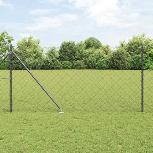 Ograda od lančane veze s šiljcima 10 x 1 m Siva Mreža - 10 x 1 m (60 x 60 mm mreža) Siva Vijak sidro fiksacija Cijena