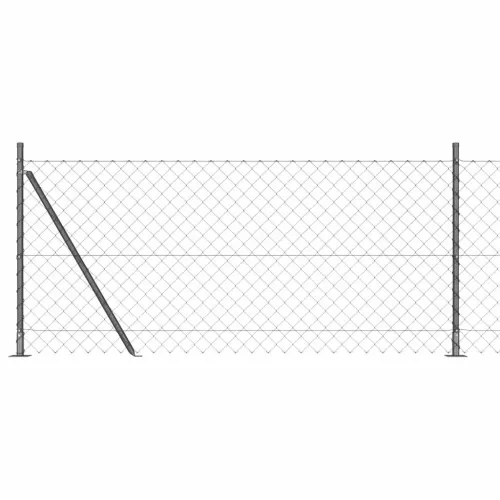 Ograde od lanca s betonskom podlogom 10 x 1 m Siva Mreža - 10 x 1 m (60 x 60 mm mreža) Siva Betonska baza fiksacija Cijena