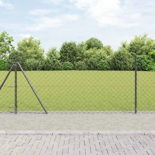 Ograde od lanca s betonskom podlogom 10 x 1 m Siva Mreža - 10 x 1 m (60 x 60 mm mreža) Siva Betonska baza fiksacija Cijena
