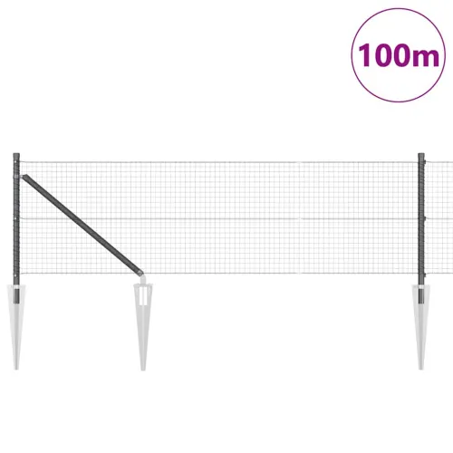 Zavareno žičano ograđivanje s bodljama 100 x 0,8 m Siva Mreža - 100 x 0,8 m (mreža 25 x 25 mm) Siva Cijena