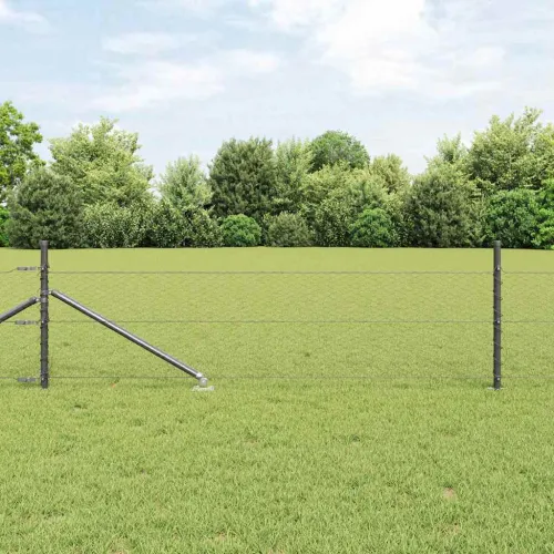 Heksagonalna ograda s stubom 100 x 0,8 m Čelik premazan PVC-om - 100 x 0,8 m (25 mm mreža) Siva Cijena