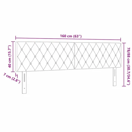 LED glava kreveta s LED trakama Tamno siva 160 cm Baršun - Tamno siva 160 cm Nizak uzglavlju Cijena