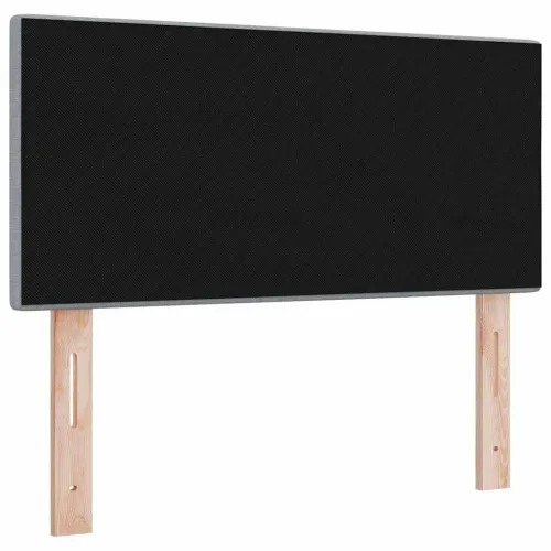 LED glava kreveta s LED trakama Svijetlo siva 100 cm tkanina - Svjetlosiva 100 cm Nizak uzglavlju Cijena