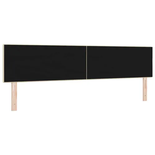 LED glava kreveta s LED trakama Krema 200 cm tkanina - Krema 200 cm Nizak uzglavlju Cijena