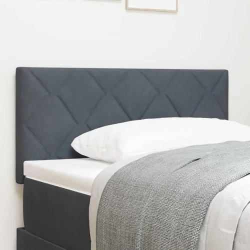 LED glava kreveta Tamno siva 100 cm Baršun - Tamno siva 100 cm Nizak uzglavlju Cijena