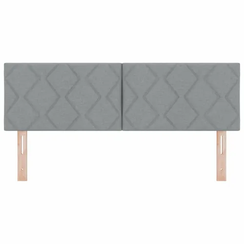 LED glava kreveta Svijetlo siva tkanina - Svjetlosiva 160 cm Nizak uzglavlju Cijena