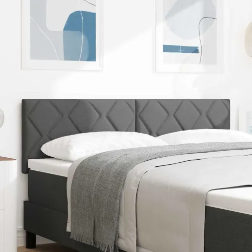 LED glava kreveta Sivi tkanina - Tamno siva 160 cm Nizak uzglavlju Cijena