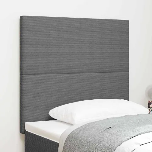 LED glava kreveta Svijetlo siva 80 cm Kordura tekstil - Svjetlosiva 80 cm Visoki uzglavlje Cijena