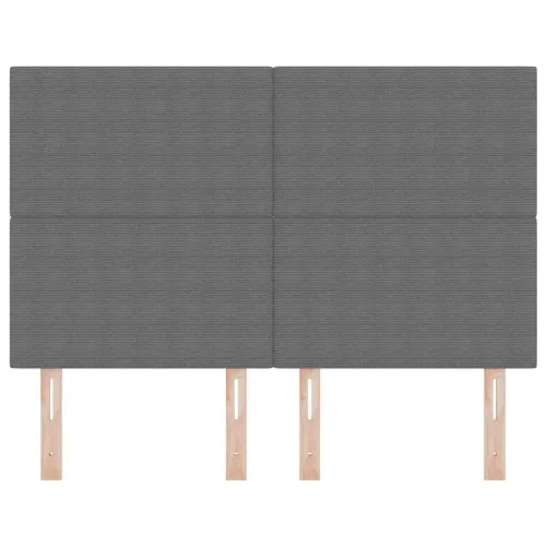 LED glava kreveta Svijetlo siva 144 cm Kordura tekstil - Svjetlosiva 140 cm Visoki uzglavlje Cijena