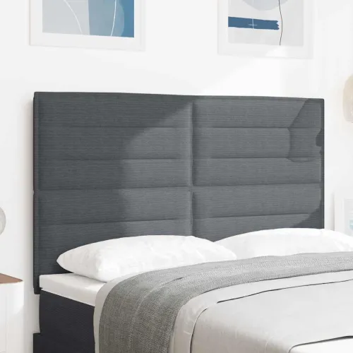 LED glava kreveta Tamno siva 144 cm Kordura tekstil - Tamno siva 140 cm Visoki uzglavlje Cijena