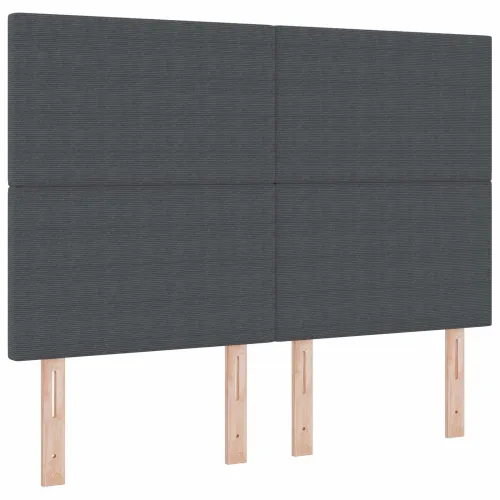 LED glava kreveta Tamno siva 160 cm Kordura tekstil - Tamno siva 160 cm Visoki uzglavlje Cijena