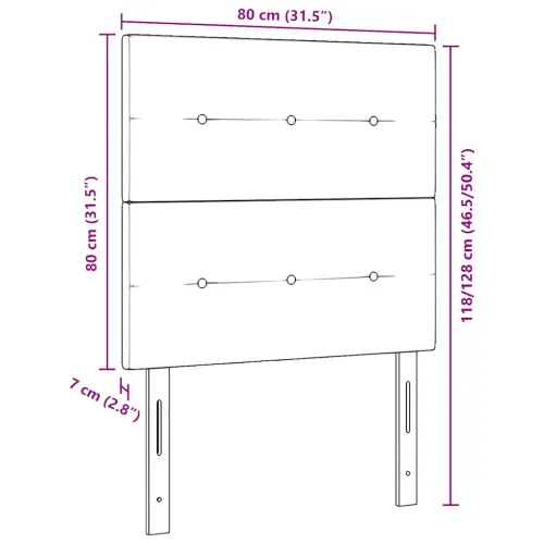 LED glava kreveta s LED trakama Svijetlo siva 80 cm tkanina - Svjetlosiva 80 cm Visoki uzglavlje Cijena