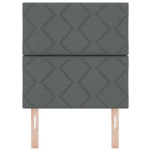 LED glava kreveta Sivi tkanina - Tamno siva 80 cm Visoki uzglavlje Cijena