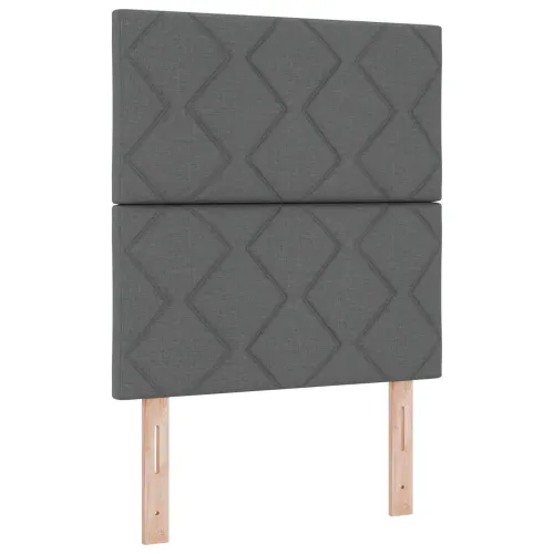 LED glava kreveta Sivi tkanina - Tamno siva 80 cm Visoki uzglavlje Cijena