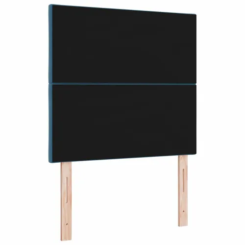 LED glava kreveta Tamno plava 90 cm Baršun - Tamno plava 90 cm Visoki uzglavlje Cijena