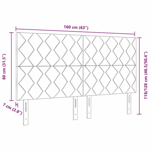 LED glava kreveta Svijetlo siva tkanina - Svjetlosiva 160 cm Visoki uzglavlje Cijena