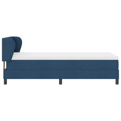 Box spring krevet s uzglavljem Plava 80 x 200 cm tkanina - Plava 80 x 200 cm Prošiveno gumbima Cijena