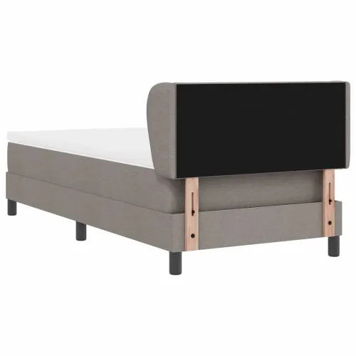 Box spring krevet Sivo-smeđa 90 x 200 cm tkanina - Sivo-smeđa 90 x 200 cm Dizajn s rombovima Cijena